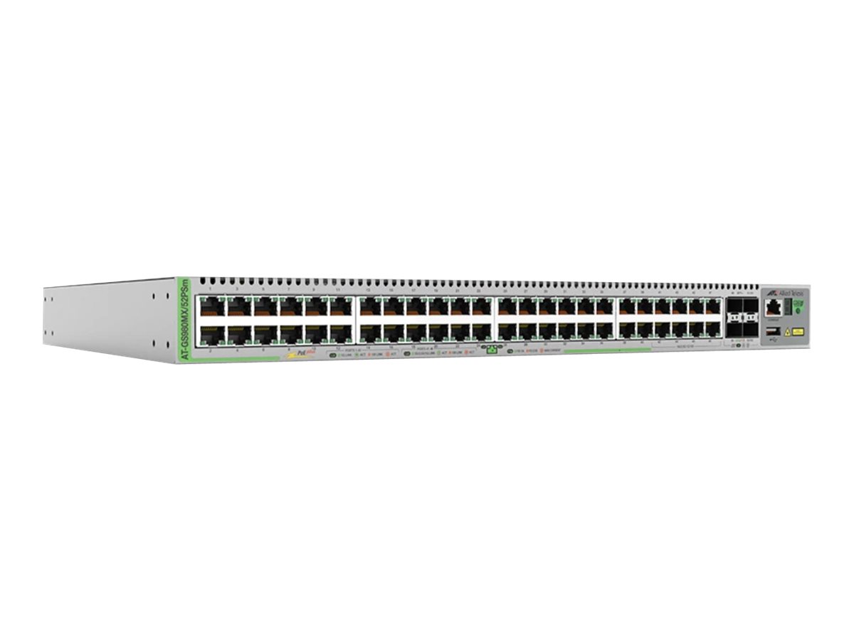 Allied Telesis CentreCOM AT-GS980MX/52PSM - Switch - L3 - managed - 40 x 10/100/1000 (PoE+)