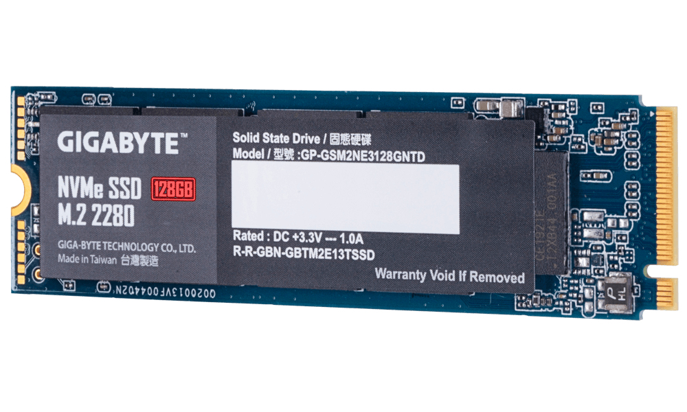 Gigabyte SSD - 128 GB - intern - M.2 2280 - PCIe 3.0 x4 (NVMe)