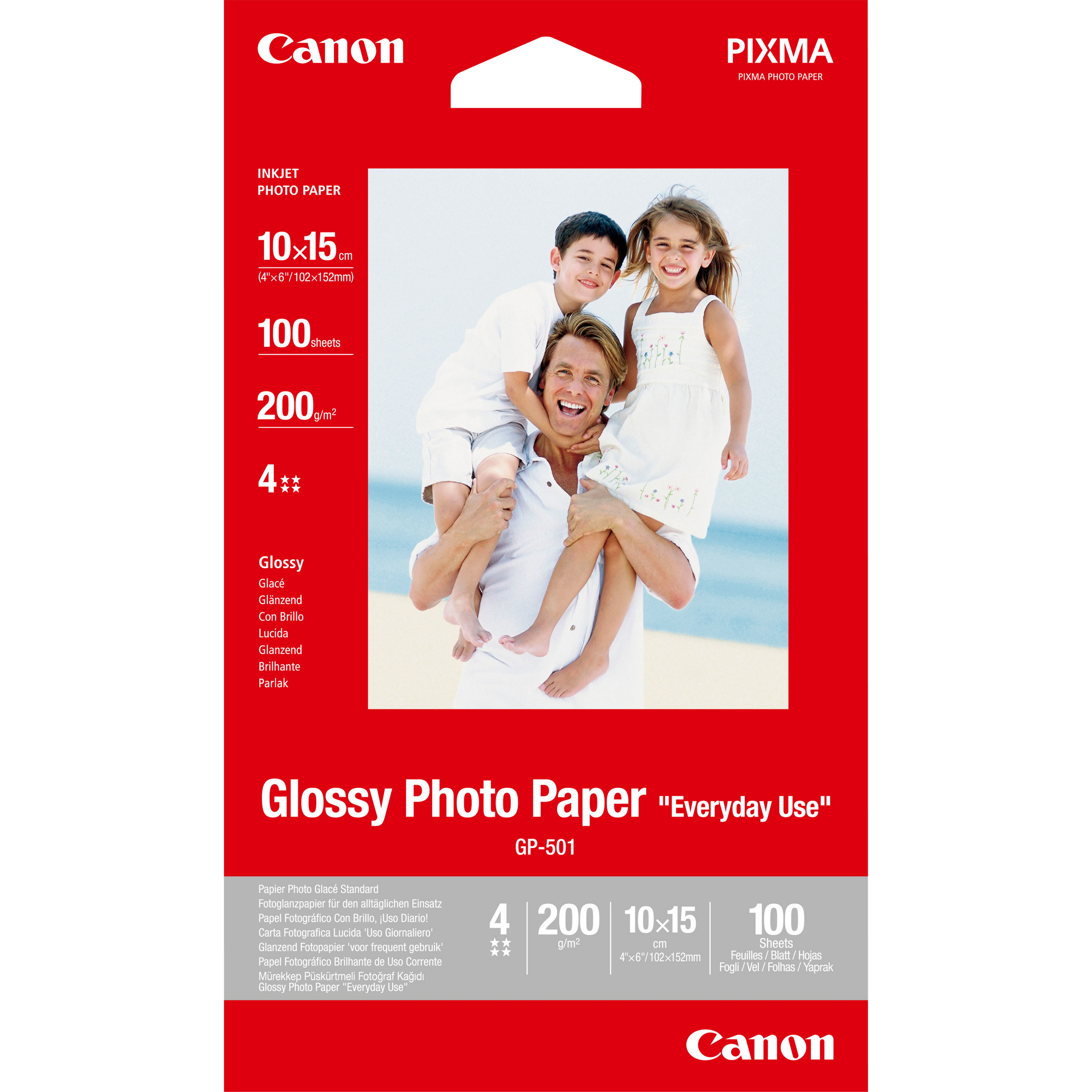 Canon GP-501 - Glänzend - 100 x 150 mm 100 Blatt Fotopapier