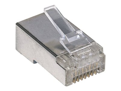 Intellinet 100er-Pack Cat5e RJ45-Modularstecker, STP, 2-Punkt-Aderkontaktierung, für Litzendraht, 100 Stecker pro Becher - Netzwerkanschluss - RJ-45 (M)