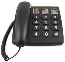 Doro PhoneEasy 331ph - Telefon mit Schnur - Schwarz