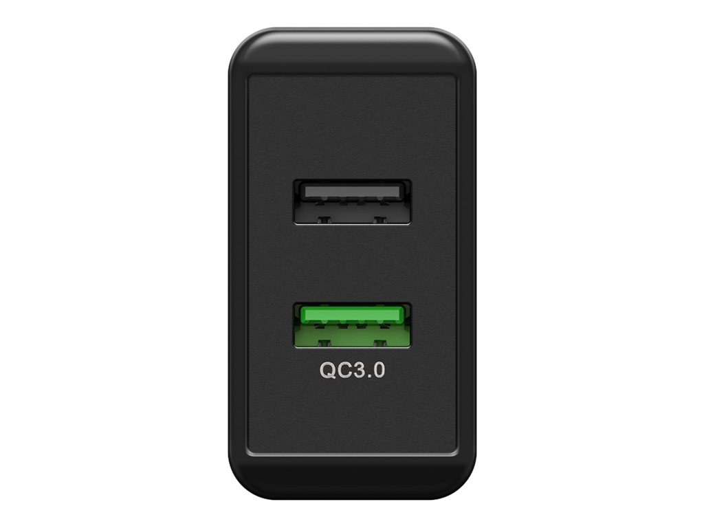 Wentronic goobay - Netzteil - 28 Watt - 2 A - QC 3.0 - 2 Ausgabeanschlussstellen (USB)