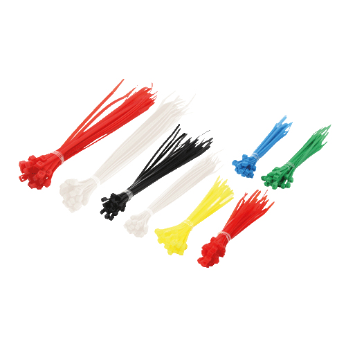 LogiLink Cable Tie Set - Kabelbinder - Schwarz, weiß, Blau, Gelb, Rot, grün (Packung mit 200)