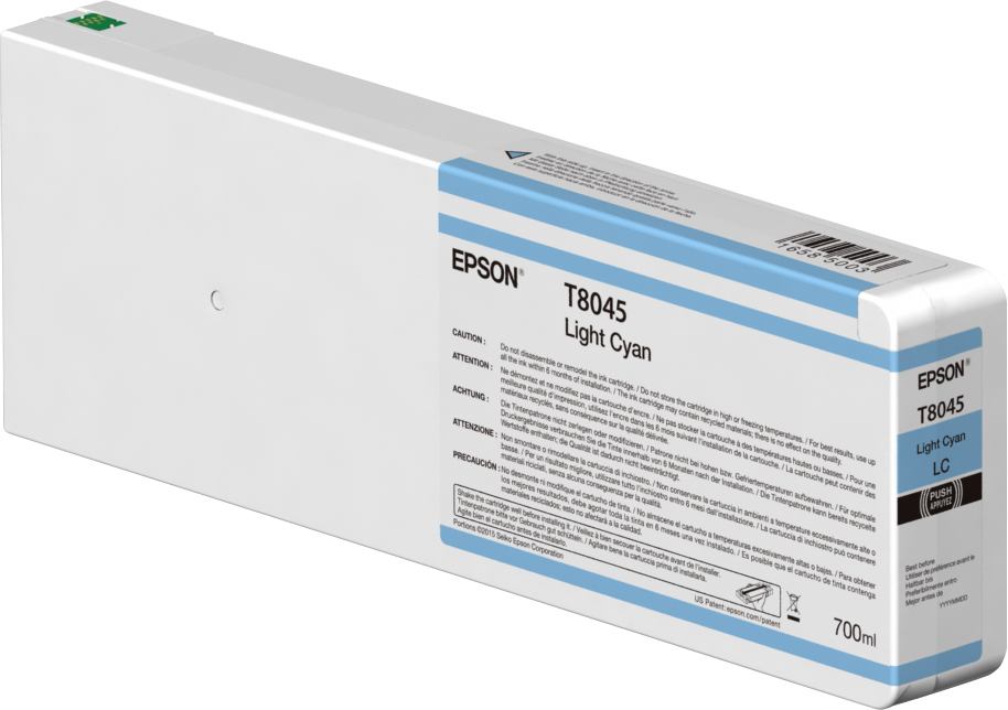 Epson T8045 - 700 ml - hell Cyan - Original - Tintenpatrone