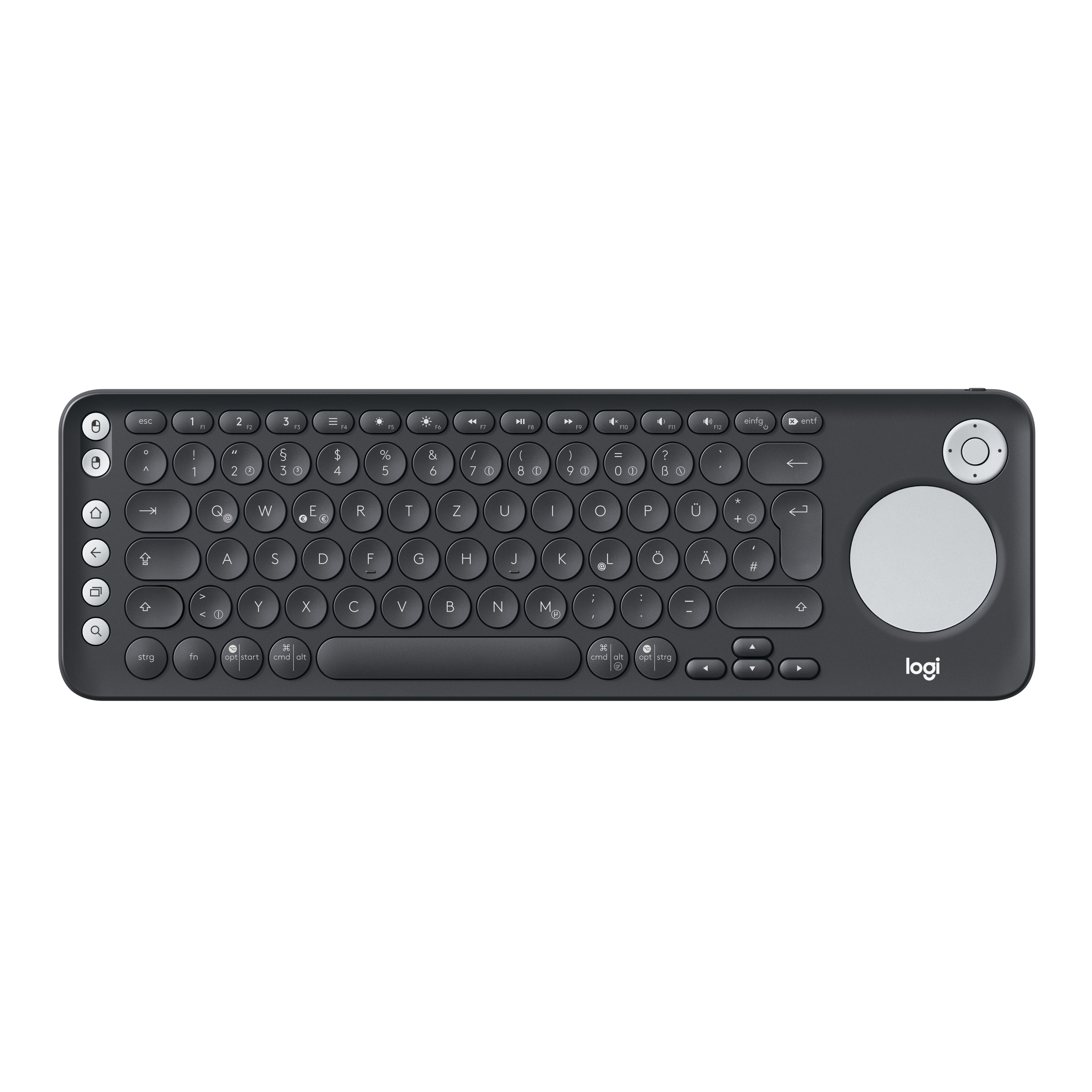 Logitech K600 TV - Tastatur - mit Touchpad, D-pad