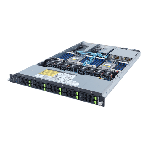 Gigabyte R182-Z93 (rev. 100) - Server - Rack-Montage - 1U - zweiweg - keine CPU - RAM 0 GB - PCI Express - Hot-Swap 6.4 cm (2.5")