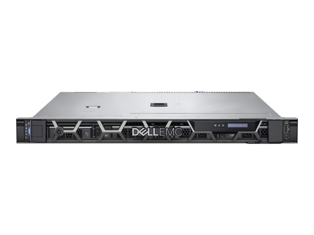 Dell PowerEdge R250 - Server - Rack-Montage - 1U - 1-Weg - 1 x Xeon E-2314 / 2.8 GHz - RAM 16 GB - SATA - Hot-Swap 8.9 cm (3.5")
