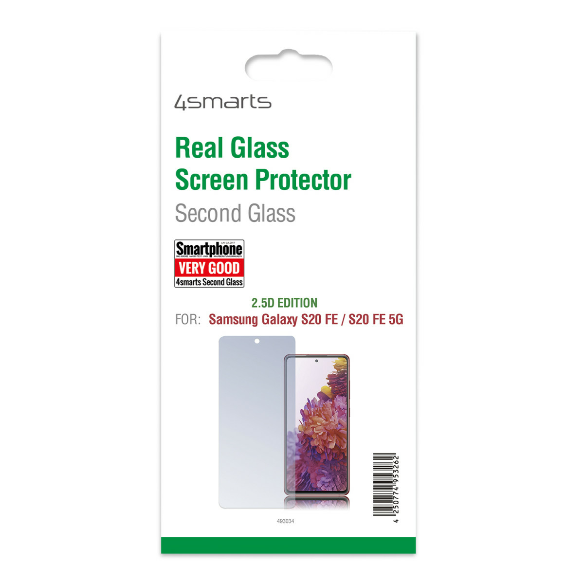 4smarts Second Glass - Bildschirmschutz für Handy