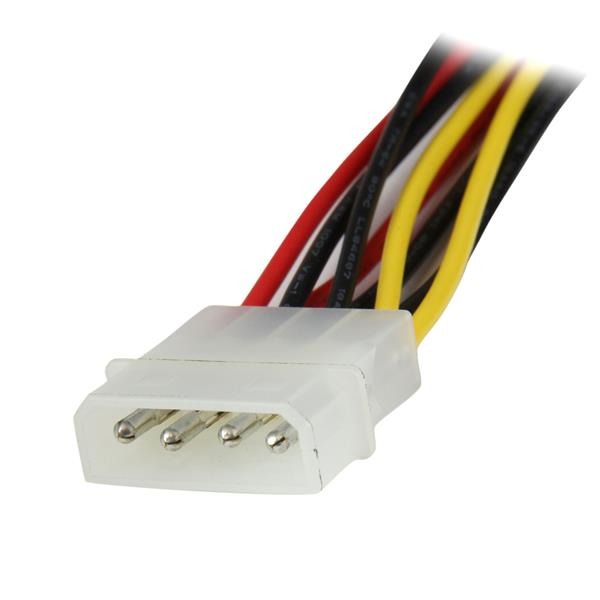 StarTech.com 30 cm 4-Pin LP4 auf SATA Y-Stromkabel - LP4 zu Serial-ATA Splitter Y-Kabel (PYO2LP4LSATA)