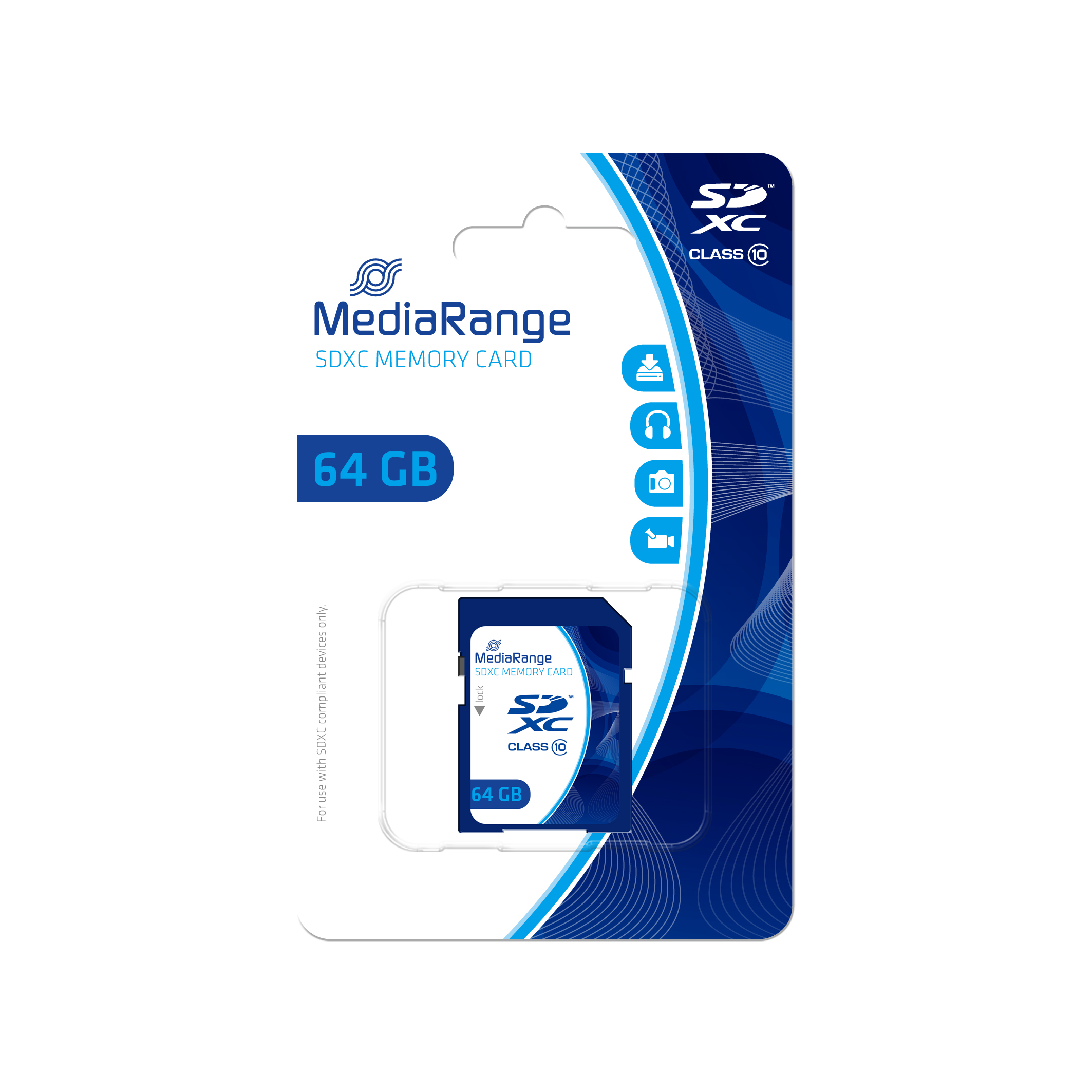 MEDIARANGE Flash-Speicherkarte - 64 GB - Class 10