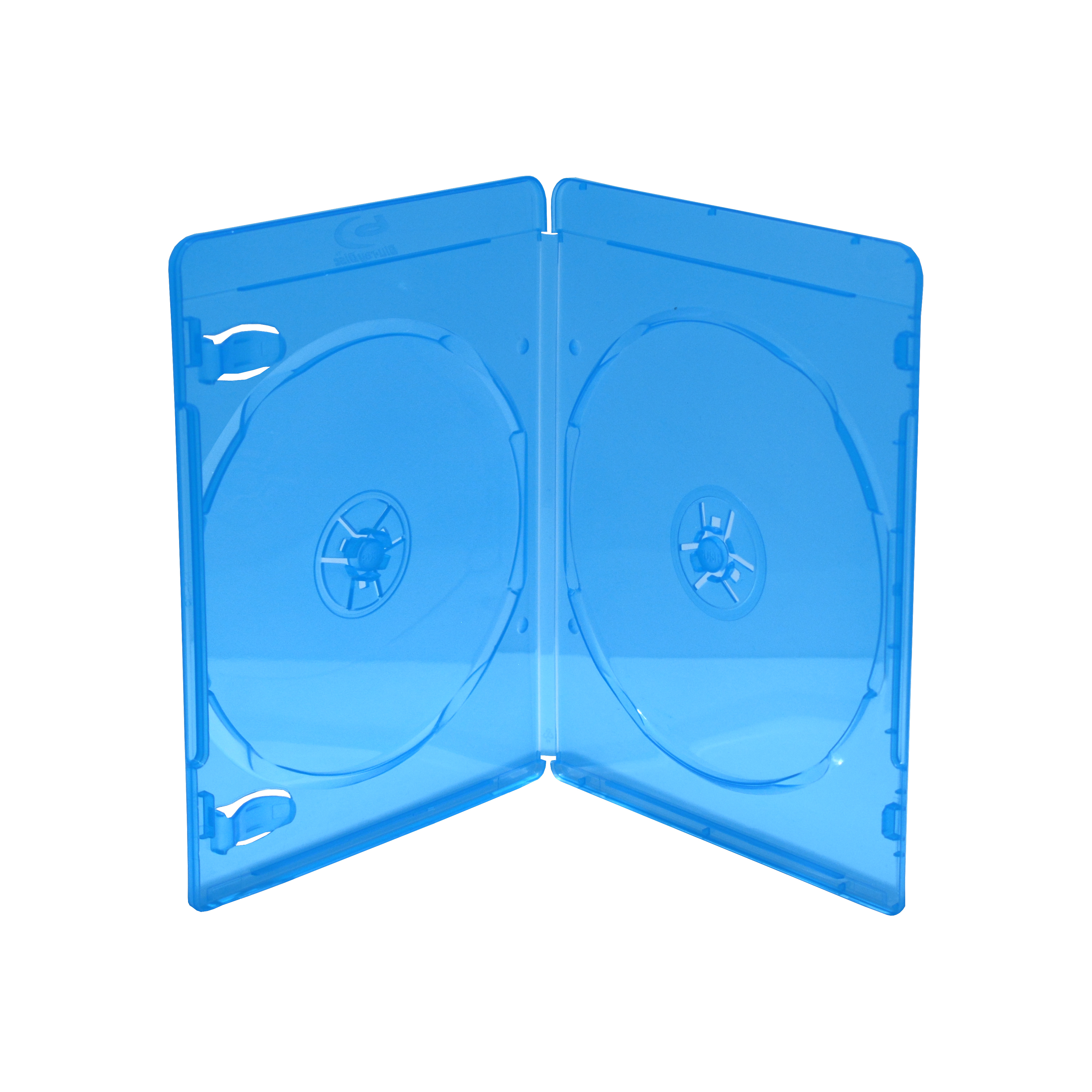 MEDIARANGE BOX39-2-50 - Blu-ray-Gehäuse - 2 Disks - Blau - Transparent - Kunststoff - 120 mm - Staubresistent - Kratzresistent - Schockresistent