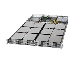 Supermicro SuperStorage Server 5018A-AR12L - Server - Rack-Montage - 1U - 1-Weg - 1 x Atom C2750 / 2.4 GHz - RAM 0 GB - SATA - Hot-Swap 8.9 cm (3.5")
