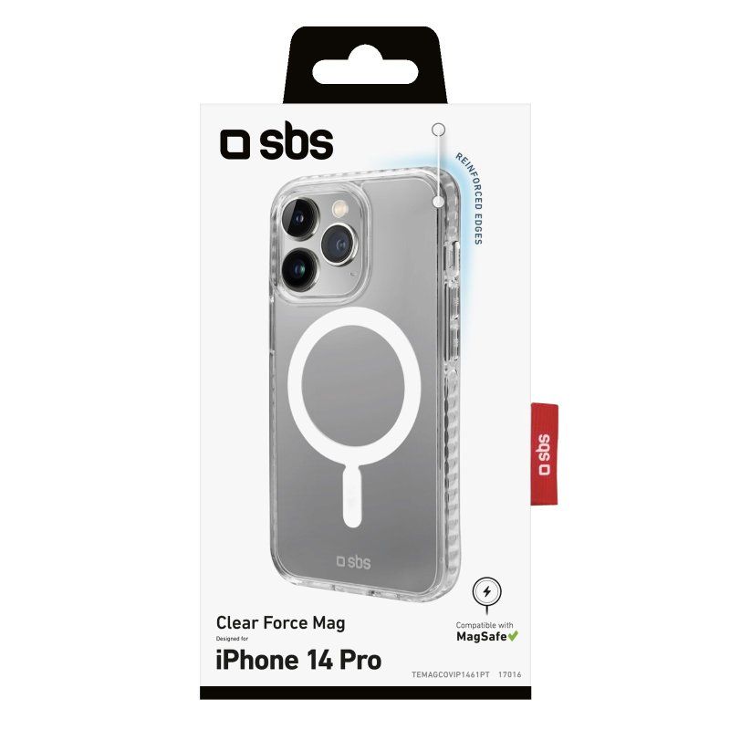 SBS MagSafe Cover für iPhone 14 Pro transparent