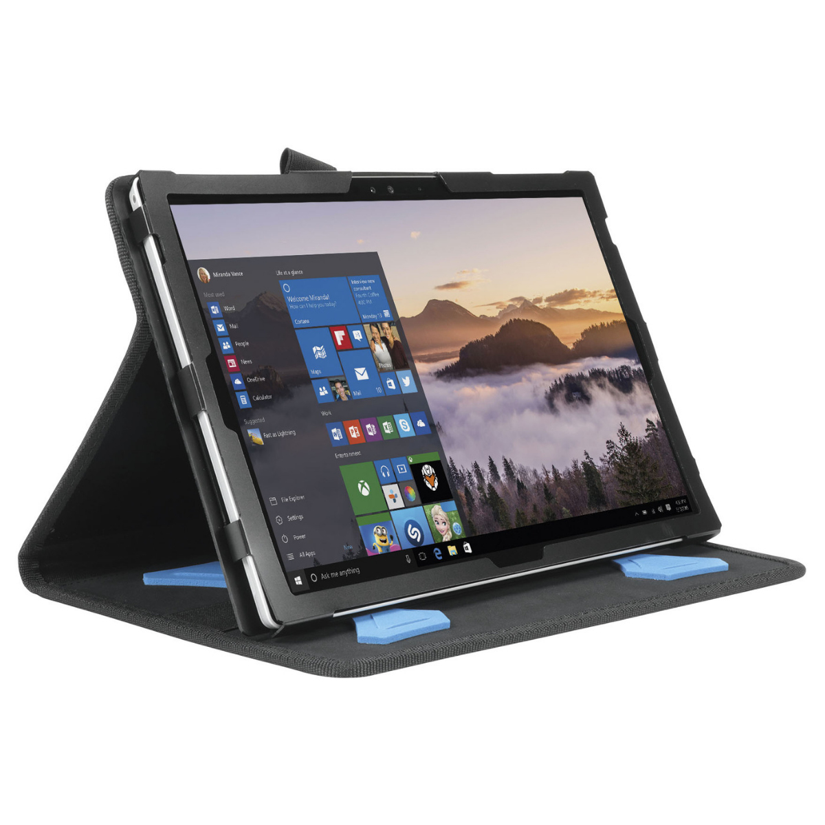 Mobilis ACTIV - Flip-Hülle für Tablet - Schwarz - für Microsoft Surface Pro (Mitte 2017)