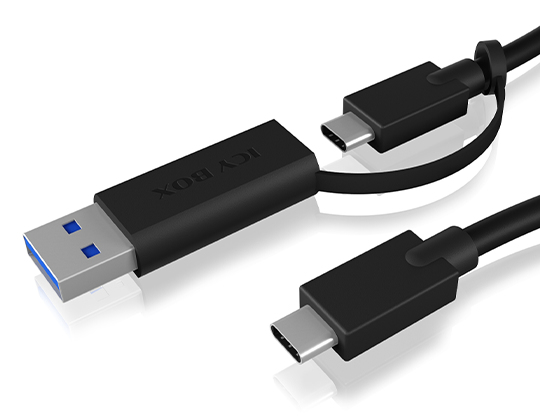 ICY BOX IB-CB031 - USB-Kabel - USB Typ A, USB-C zu USB-C (M)