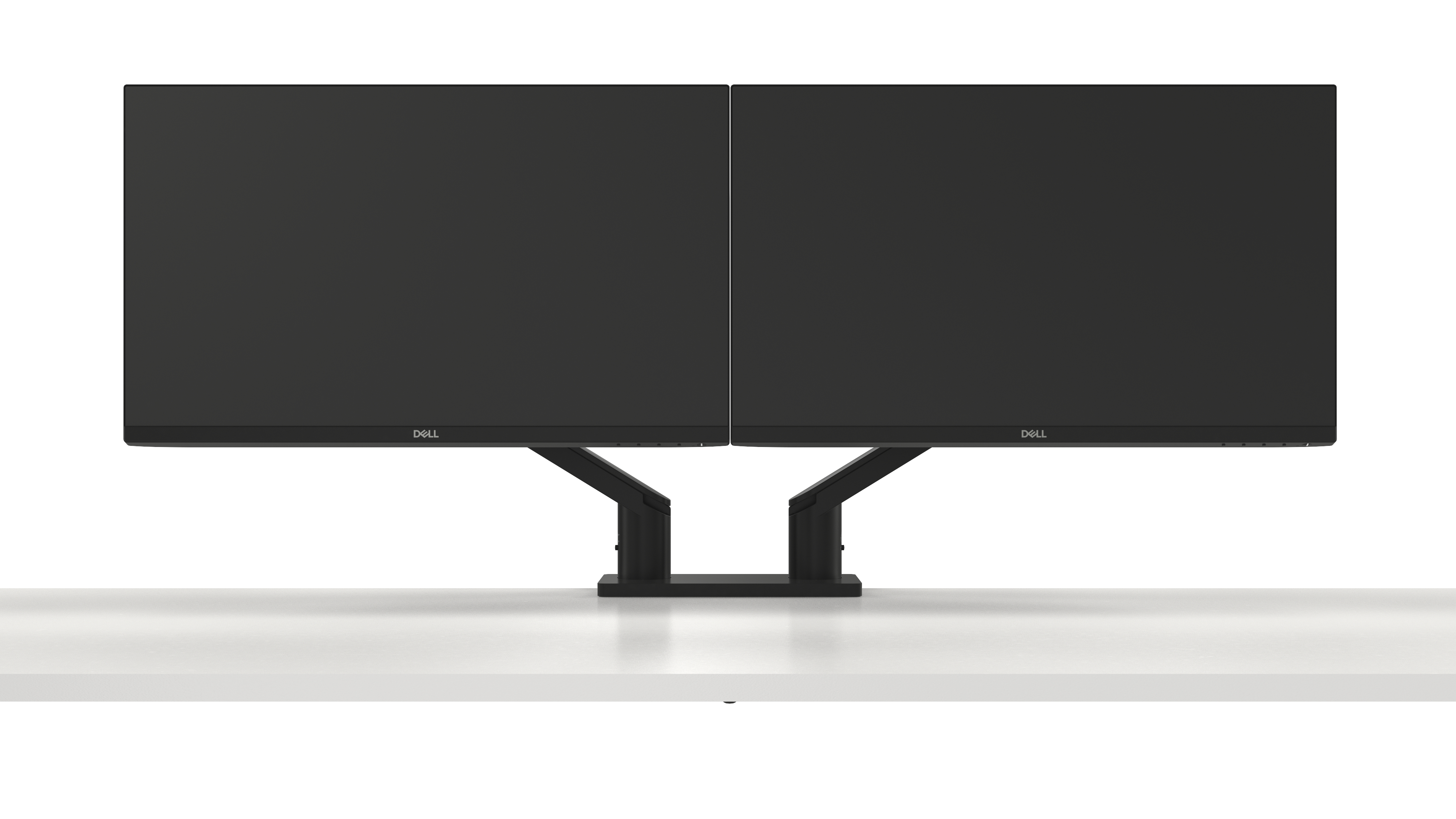 Dell Dual Monitor Arm - MDA20 - Befestigungskit - einstellbarer Arm - für 2 LCD-Displays - Schwarz - Bildschirmgröße: 48.3-68.6 cm (19"-27")