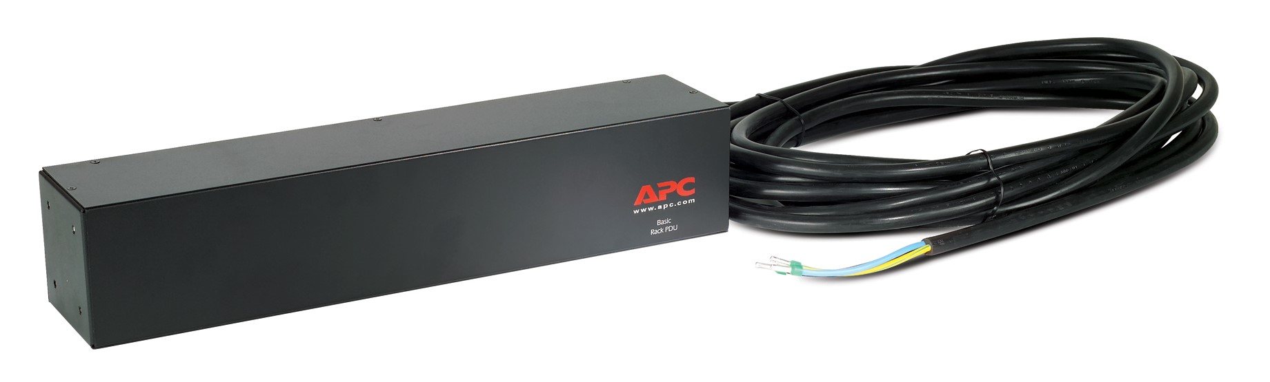 APC Basic Rack PDU - Steckdosenleiste (Rack - einbaufähig) - Wechselstrom 230 V - Eingabe, Eingang fest verdrahtet - Ausgangsanschlüsse: 4 (IEC 60320 C19)