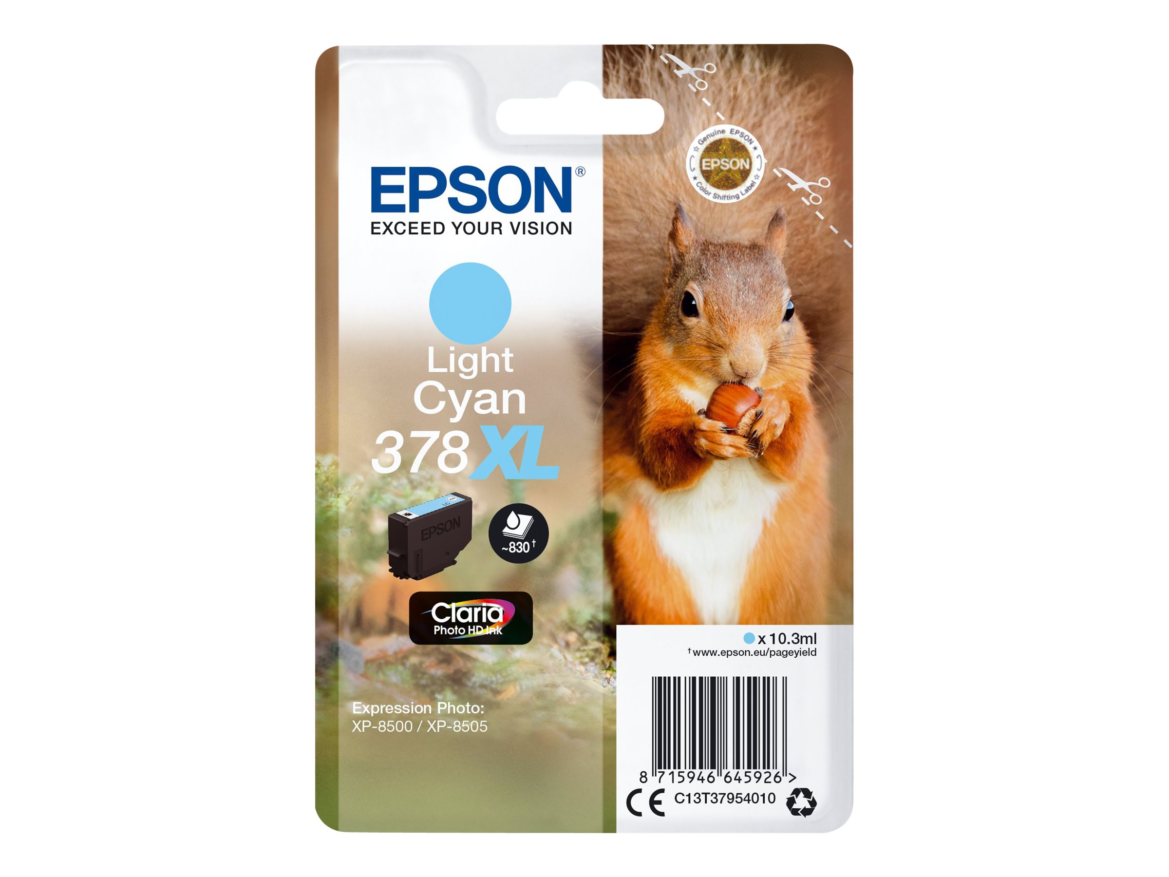 Epson 10.3 ml - XL - hell Cyan - Original - Blisterverpackung