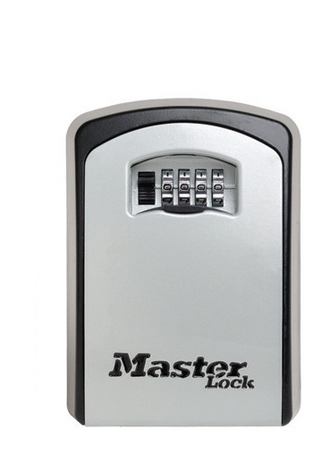 MasterLock 5403EURD - Metall - Schwarz - Grau - 1 Haken - Zahlenschloss - 105 x 51 x 146 mm - 79 x 42 x 117 mm