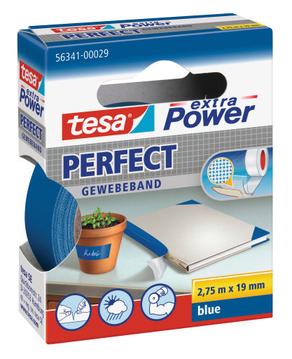 Tesa extra Power Perfect - Gewebeband - 19 mm x 2.75 m