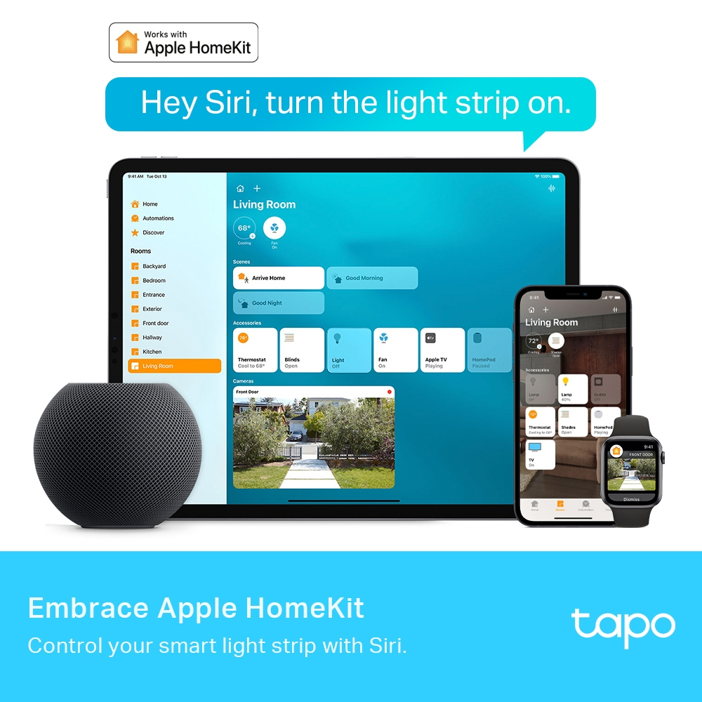 TP-LINK Tapo L930-10 - Leuchtstreifen - LED - 24 W - RGBW-Licht - 2500-6500 K (Packung mit 2)