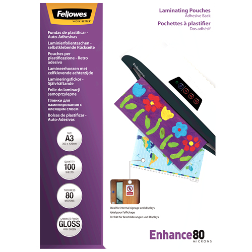 Fellowes 80 Mikron - A3 (297 x 420 mm) 100