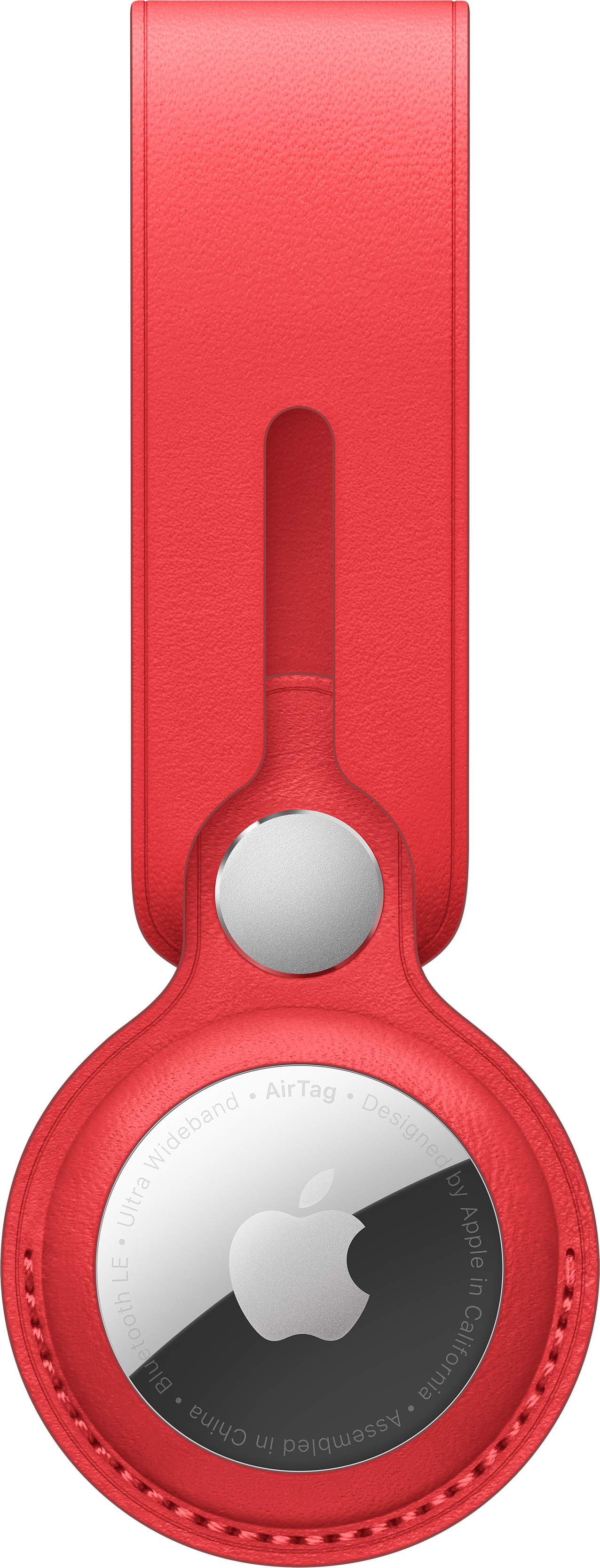 Apple (PRODUCT) RED - Tasche für Airtag - Leder