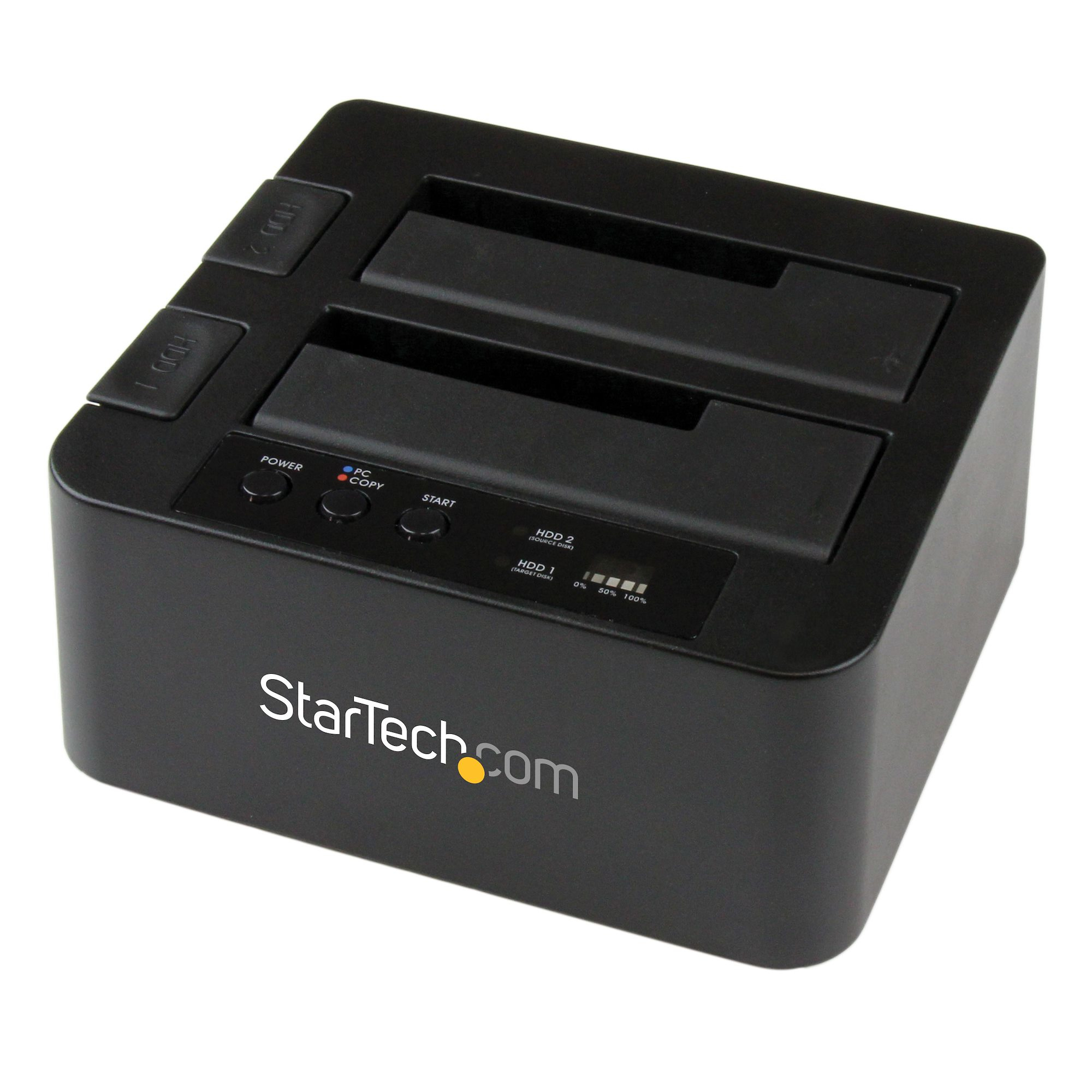 StarTech.com USB 3.0 / eSATA auf 2,5 / 3,5 Festplatten Duplizierer Dock - Kopierstation mit SATA 6Gb/s für HDD /SSD - Speicher-Controller mit Netzanzeige - 2.5", 3.5" (6.4 cm, 8.9 cm)