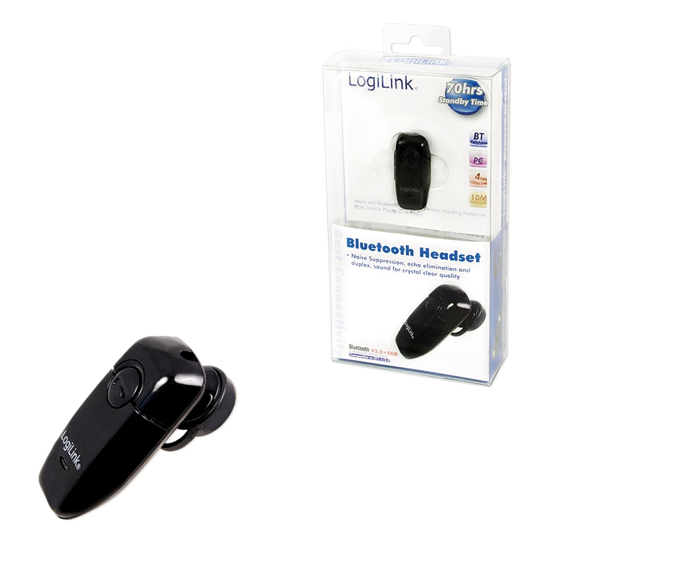 LogiLink Bluetooth V2.0 Earclip Headset - Headset