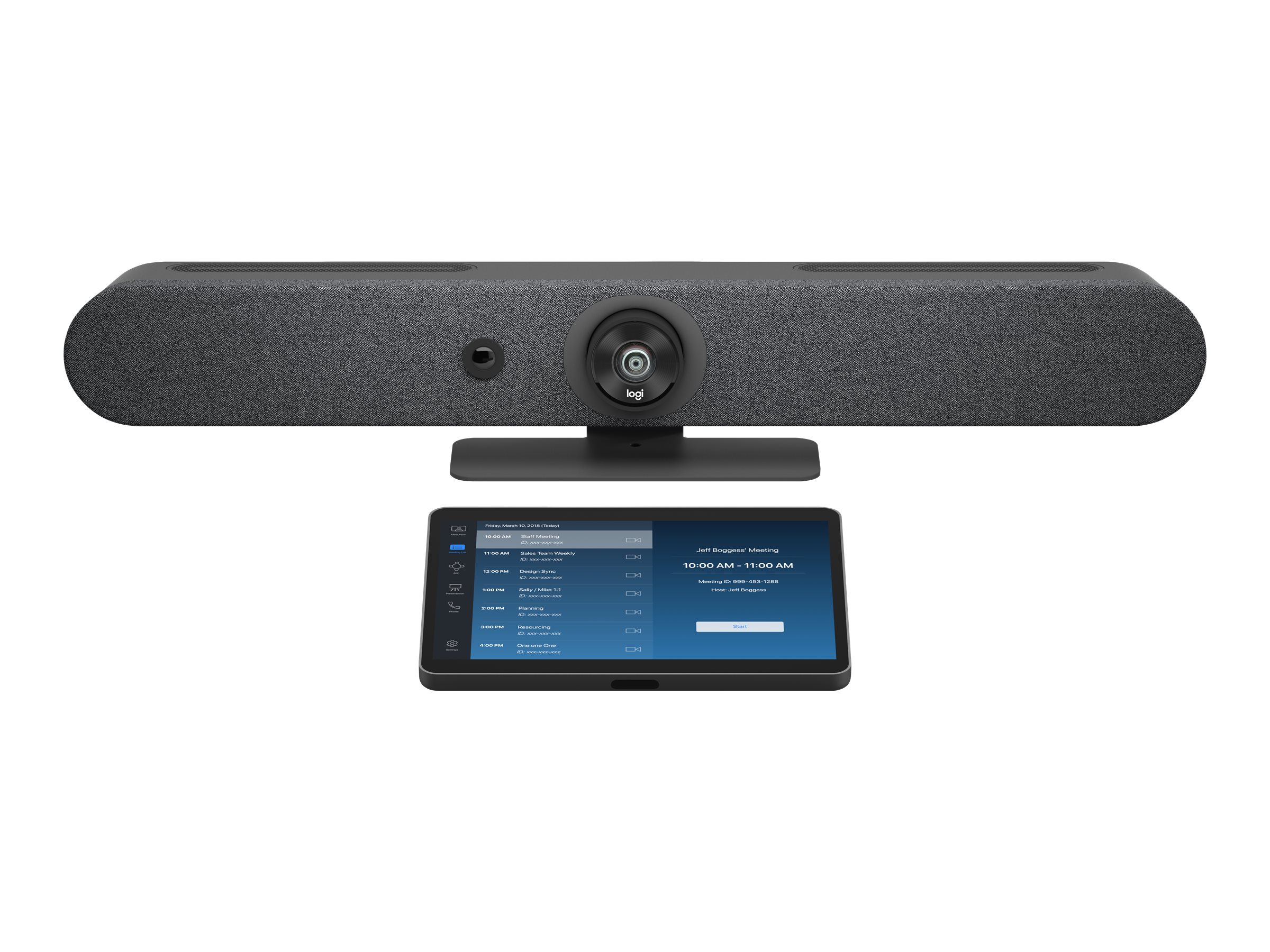 Logitech For Zoom Rooms Appliances Small Room - Kit für Videokonferenzen (Videoleiste, Touch-Controller)