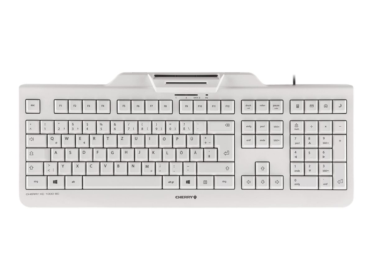 Cherry KC 1000 SC - Tastatur - USB - GB - Pale