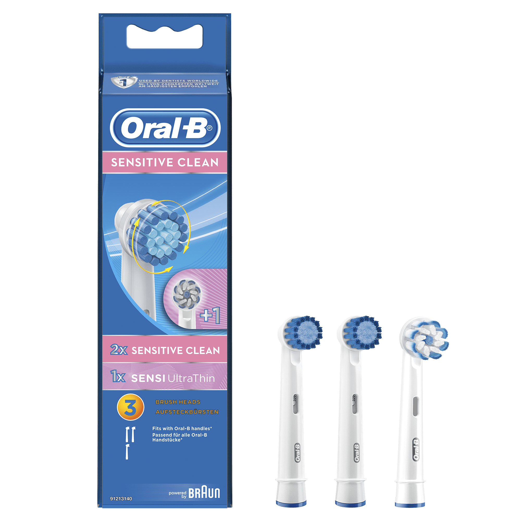 Oral-B EBS 17-3 - 2 Stück(e) - Blau - Weiß - 17 g - Deutschland - alle Oral-B elektrische tandenborstels - behalve Oral-B Pulsonic - 18 mm