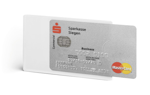 Durable Schutzhülle für Kreditkarte - durchsichtig