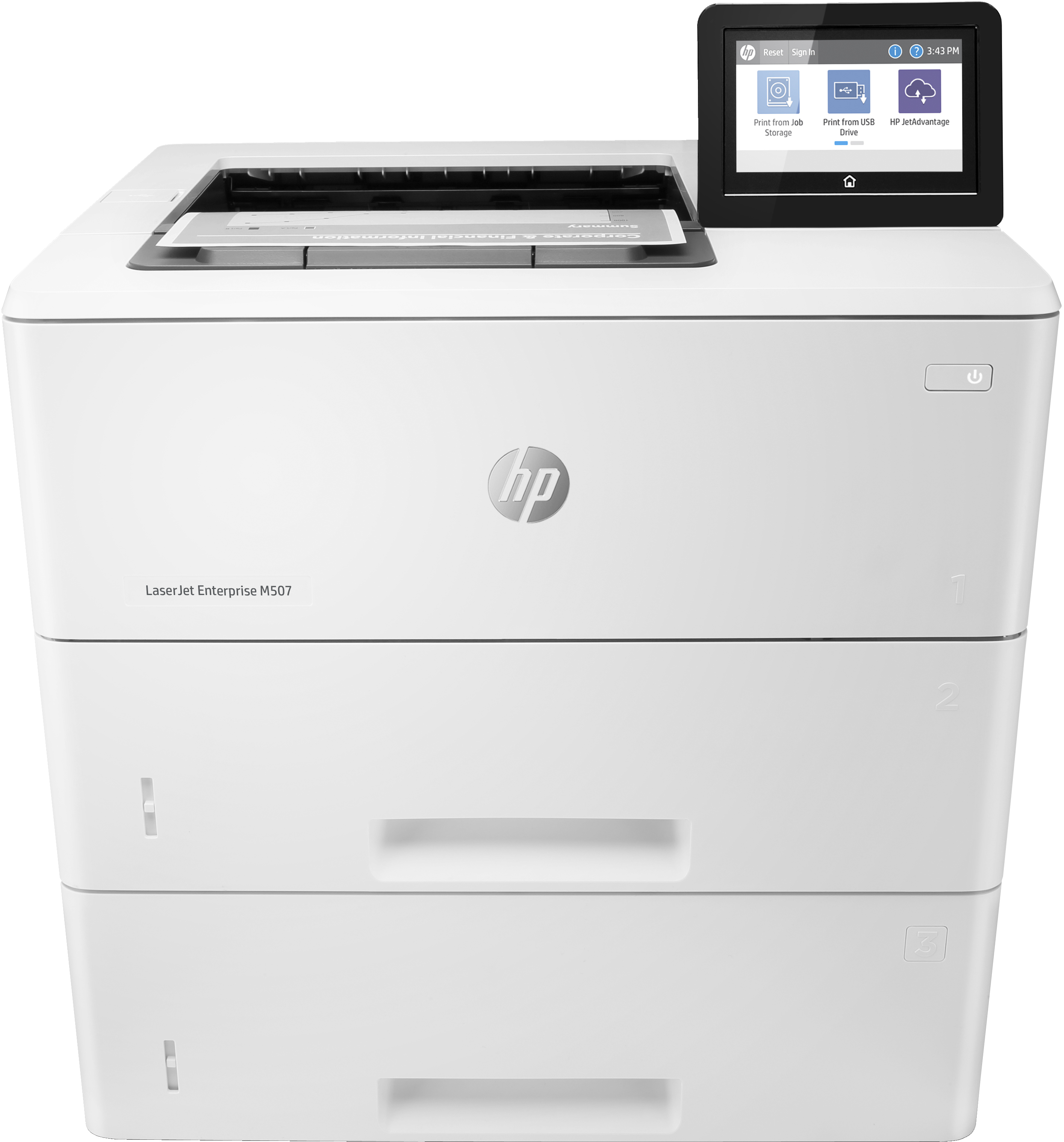 HP LaserJet Enterprise M507x - Drucker - s/w