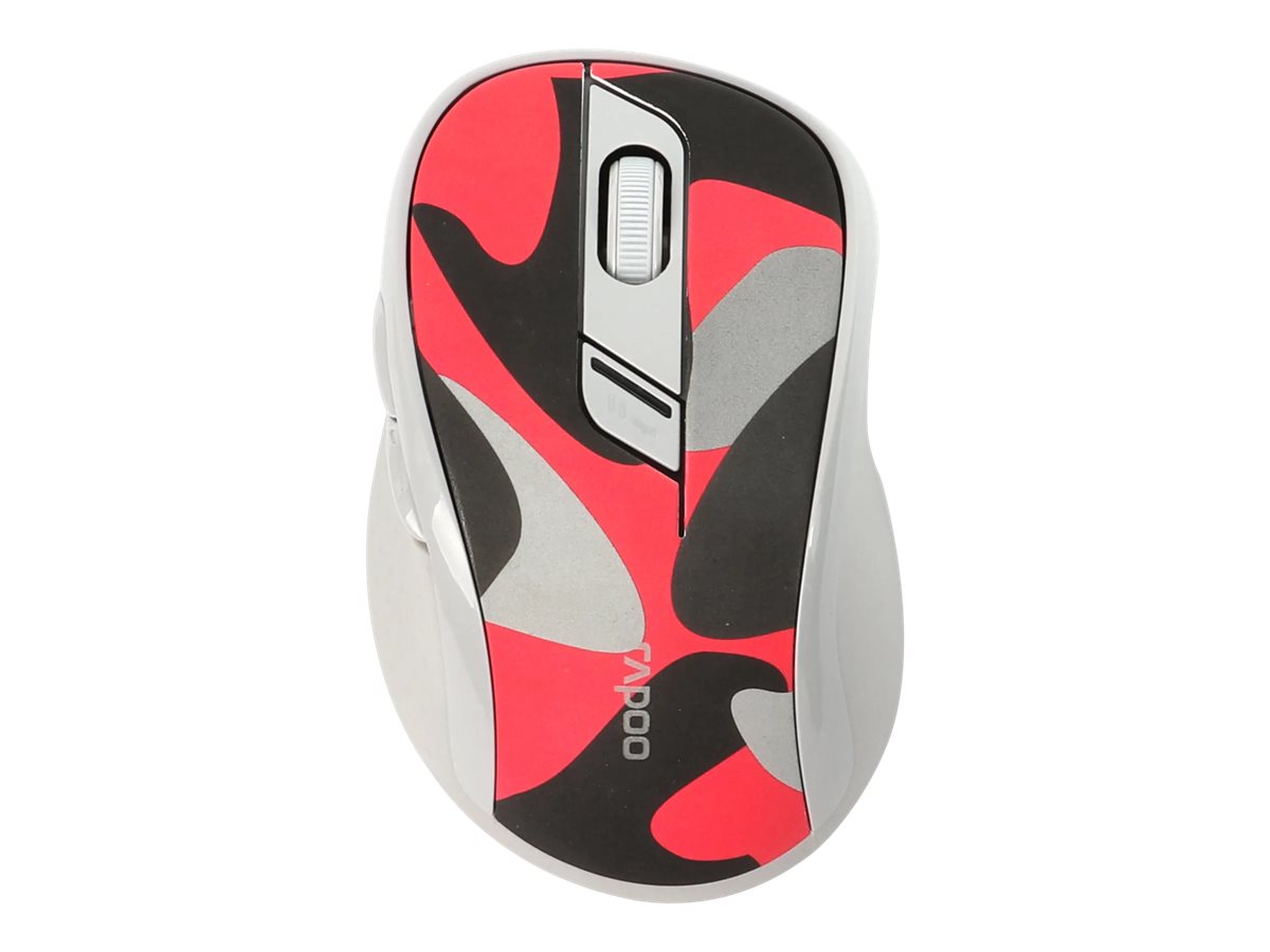 Rapoo M500 Silent - Maus - optisch - 6 Tasten - kabellos - 2.4 GHz, Bluetooth 4.0, Bluetooth 3.0 - kabelloser Empfänger (USB)