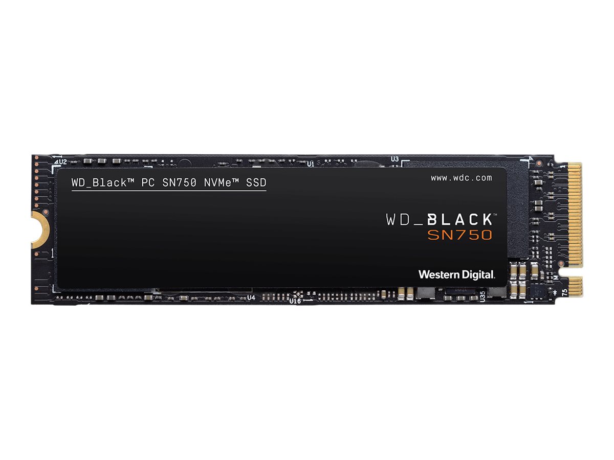WD Black SN750 NVMe SSD WDS500G3X0C - SSD - 500 GB - intern - M.2 2280 - PCIe 3.0 x4 (NVMe)