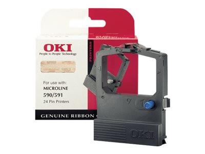 OKI Schwarz - Farbband - für Microline 590