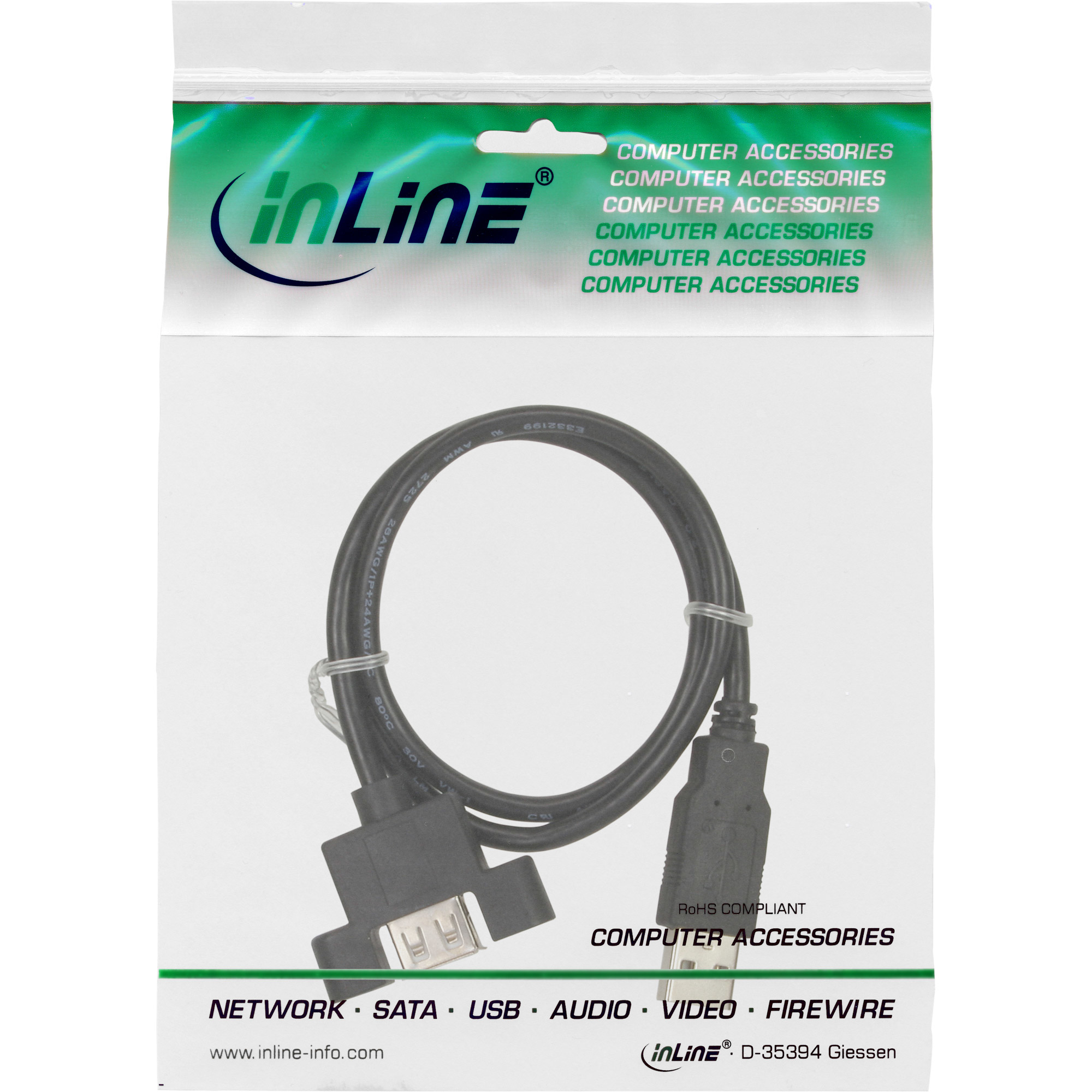 InLine USB-Verlängerungskabel - USB (M) bis USB (W)