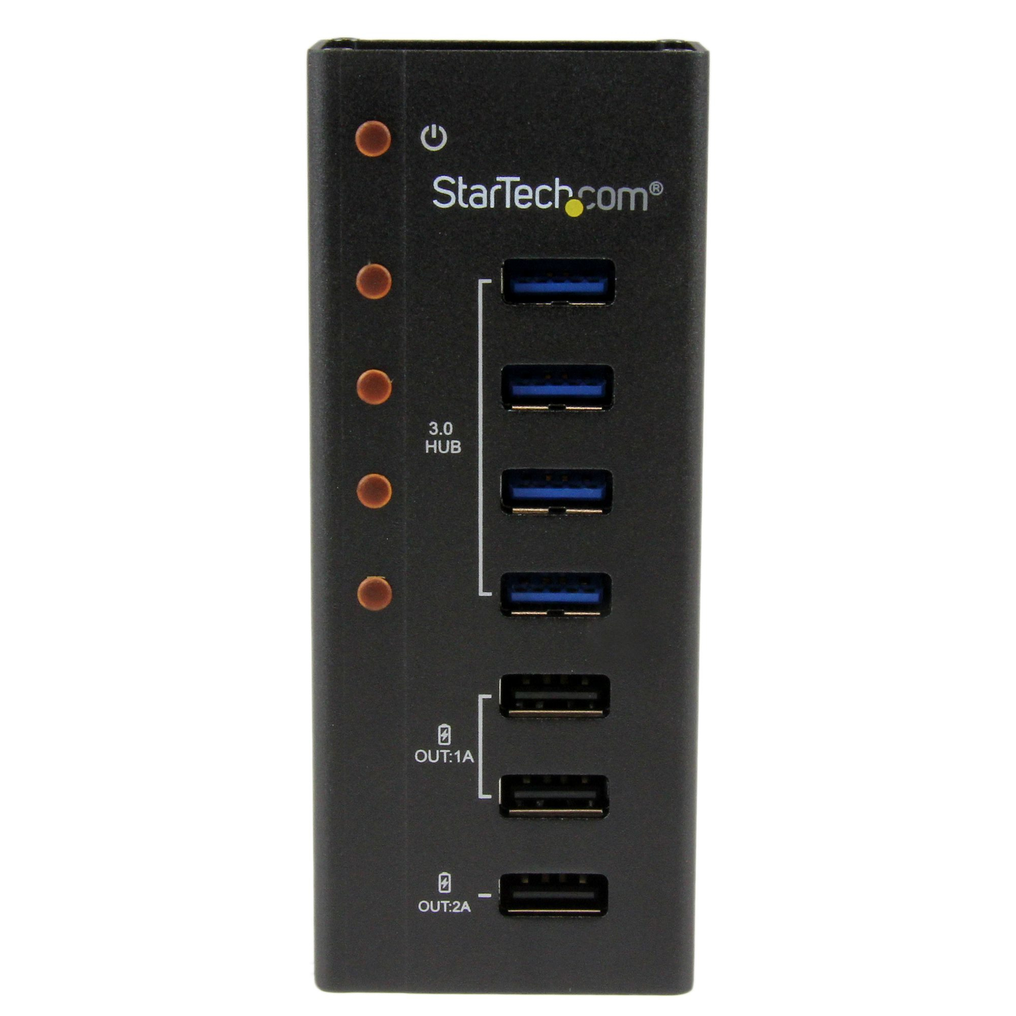 StarTech.com 4 Port USB 3.0 Hub plus 3 Ladeanschlüsse (2x 1A & 1x 2A)