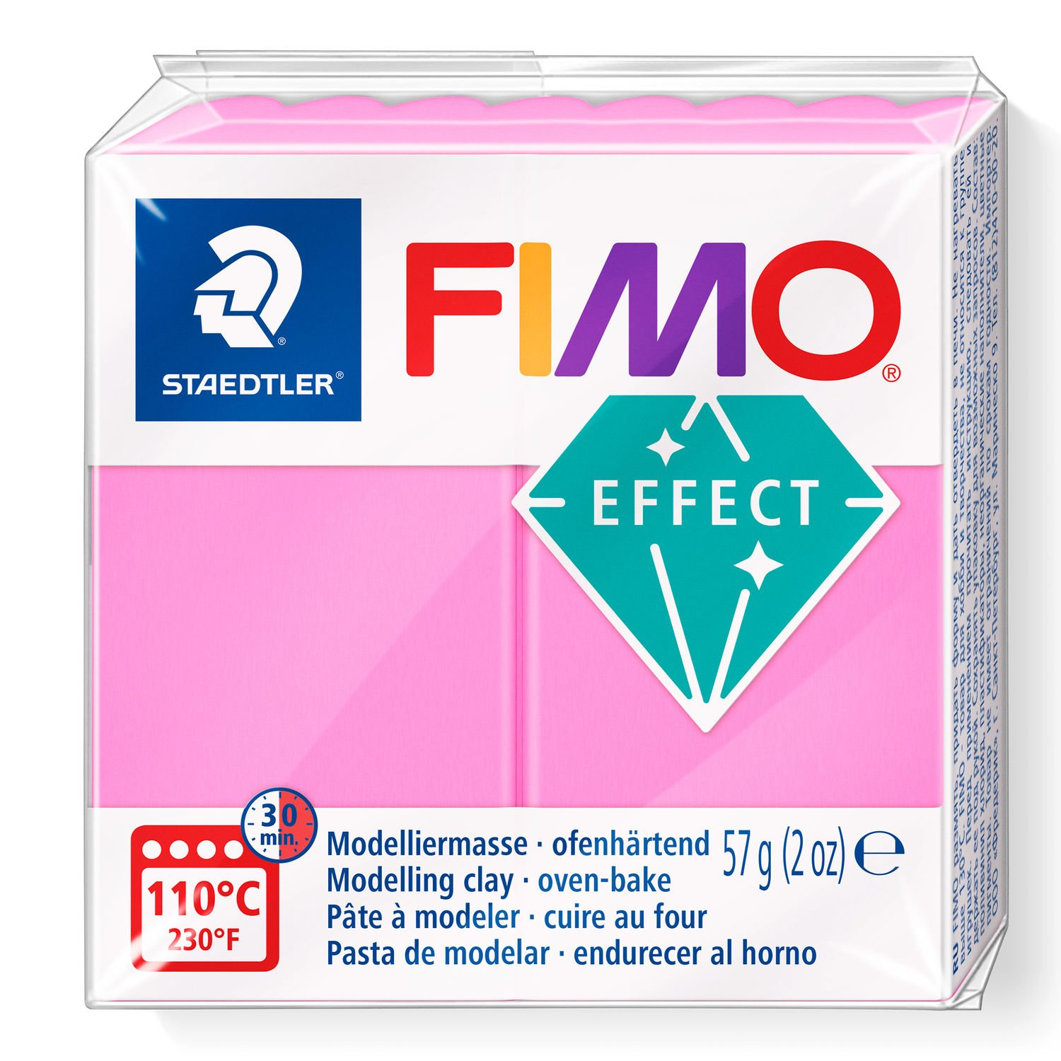 STAEDTLER FIMO 8010 - Knetmasse - Fuchsie - Erwachsene - 1 Stück(e) - Neon fuchsia - 1 Farben