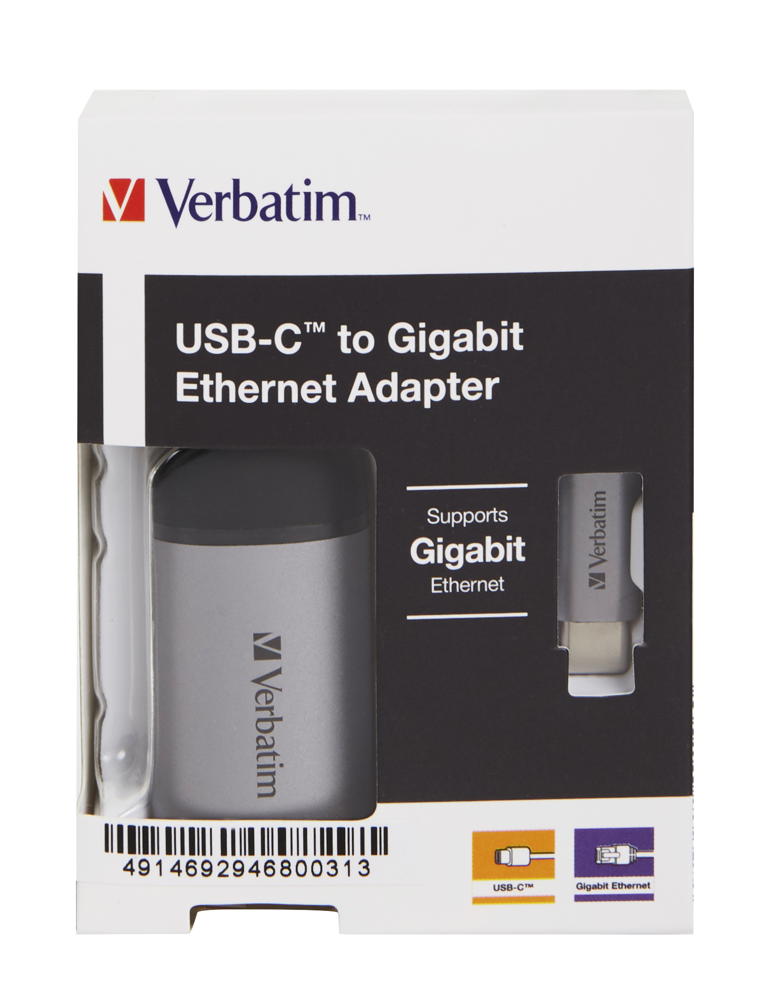 Verbatim Netzwerk-/USB-Adapter - USB-C - Gigabit