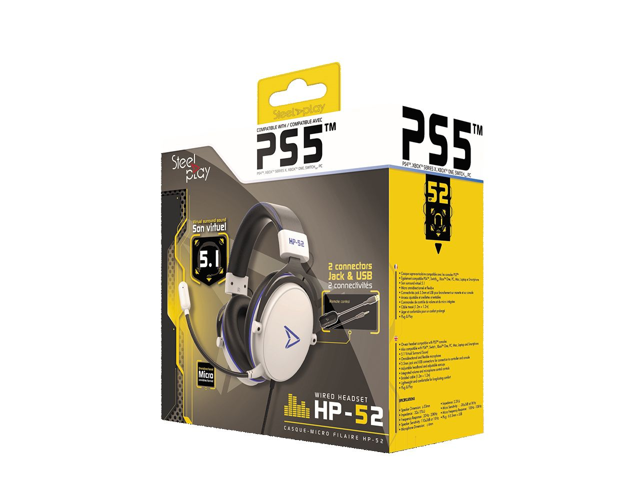 Steelplay HP52 - Headset - ohrumschließend - kabelgebunden