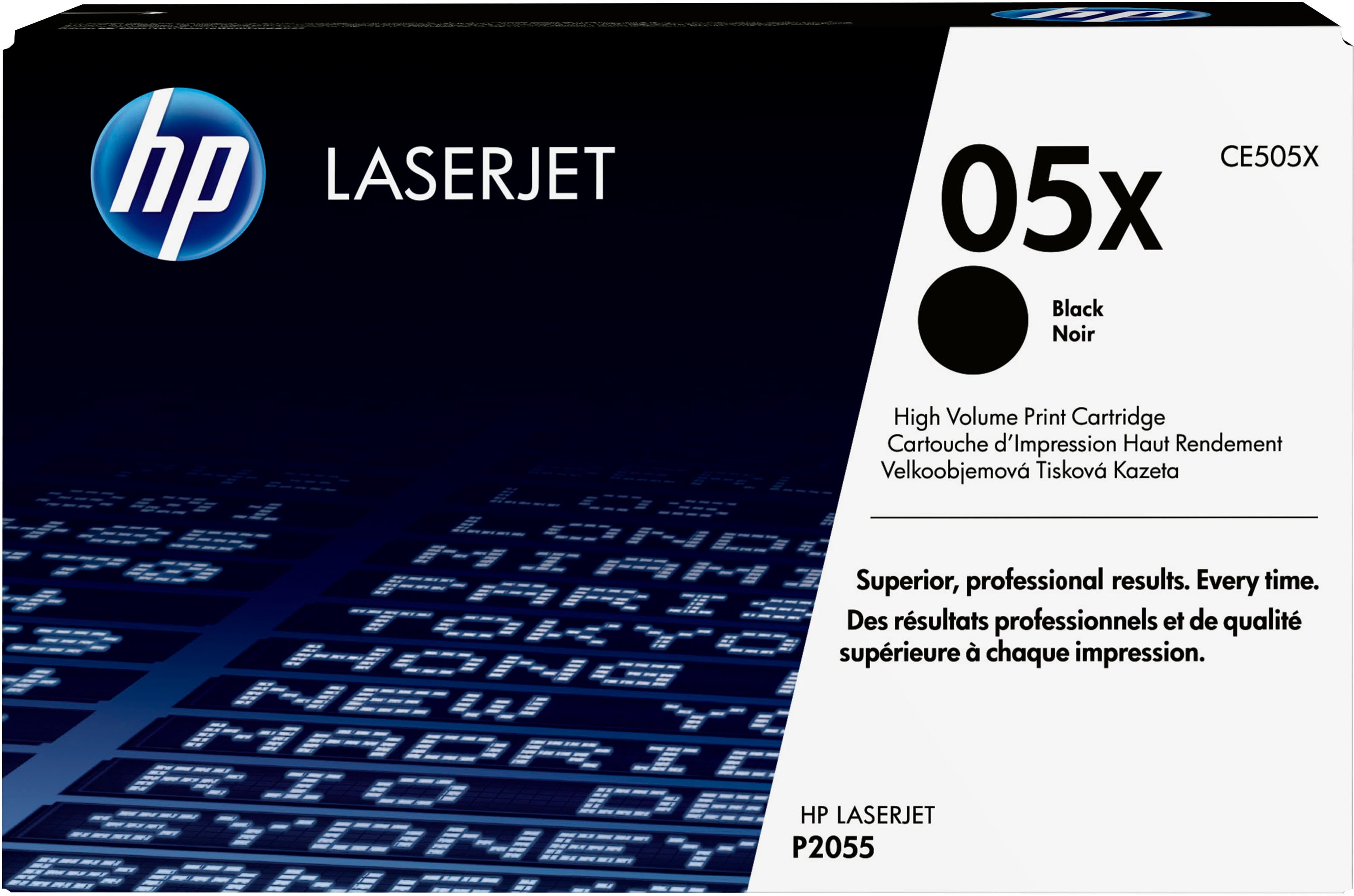 HP 05X - Hohe Ergiebigkeit - Schwarz - Original - LaserJet - Tonerpatrone (CE505X)