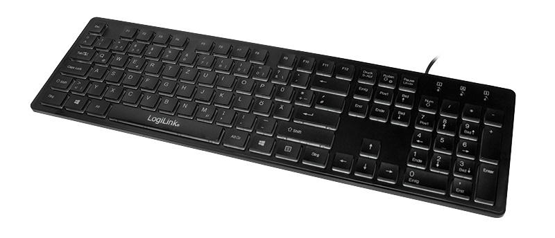LogiLink Illuminated - Tastatur - hinterleuchtet
