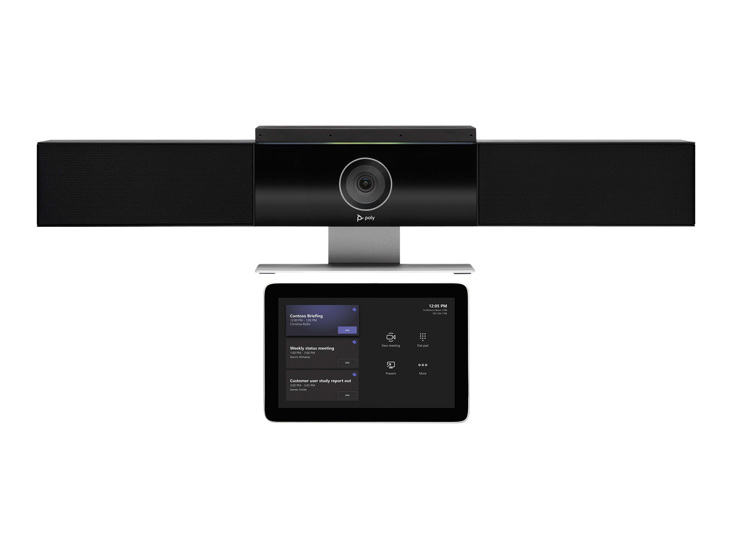 Poly Studio - Small-Medium Room Kit - Kit für Videokonferenzen (Touchscreen-Konsole, Videoleiste)