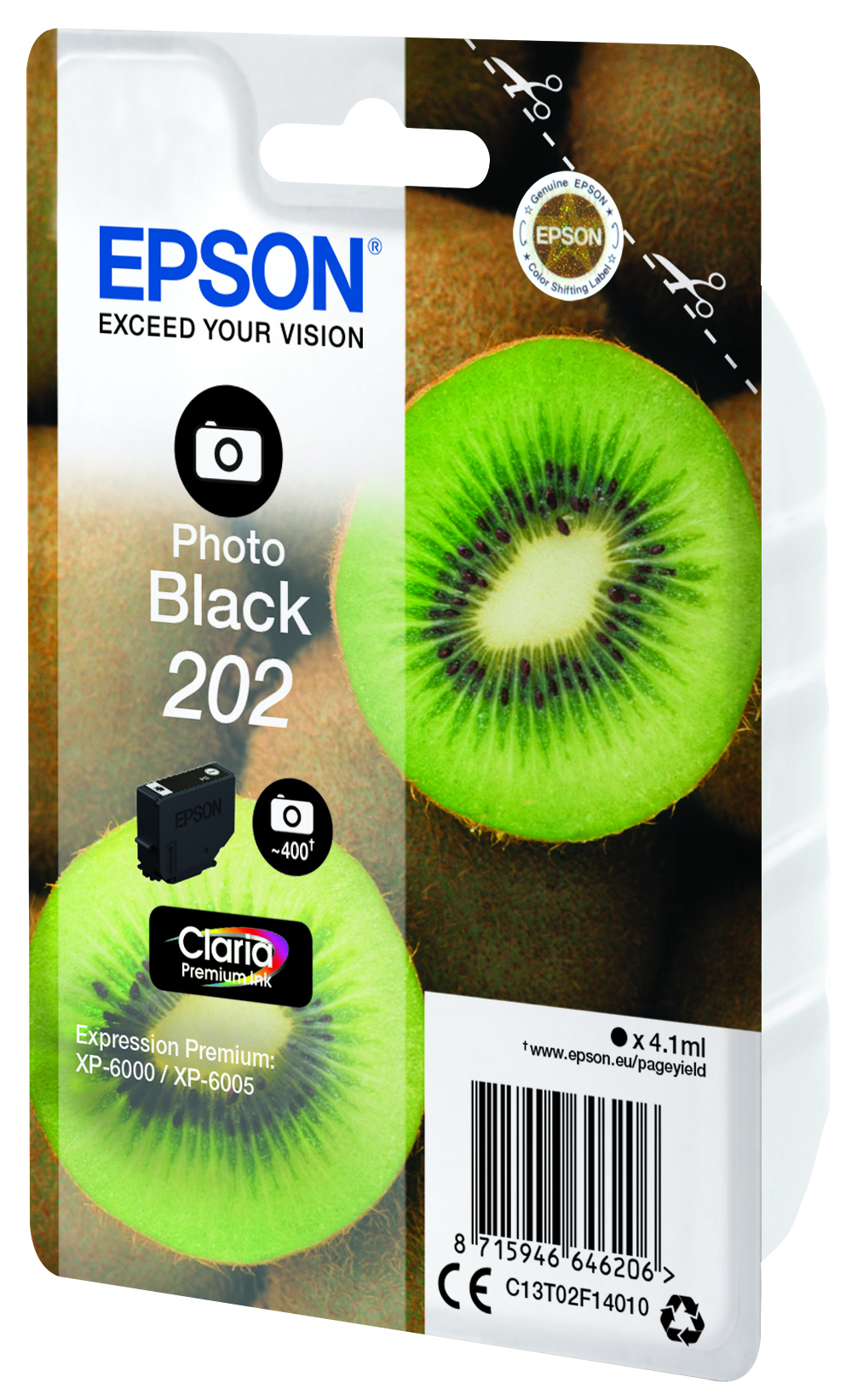 Epson 202 - 4.1 ml - Photo schwarz - Original