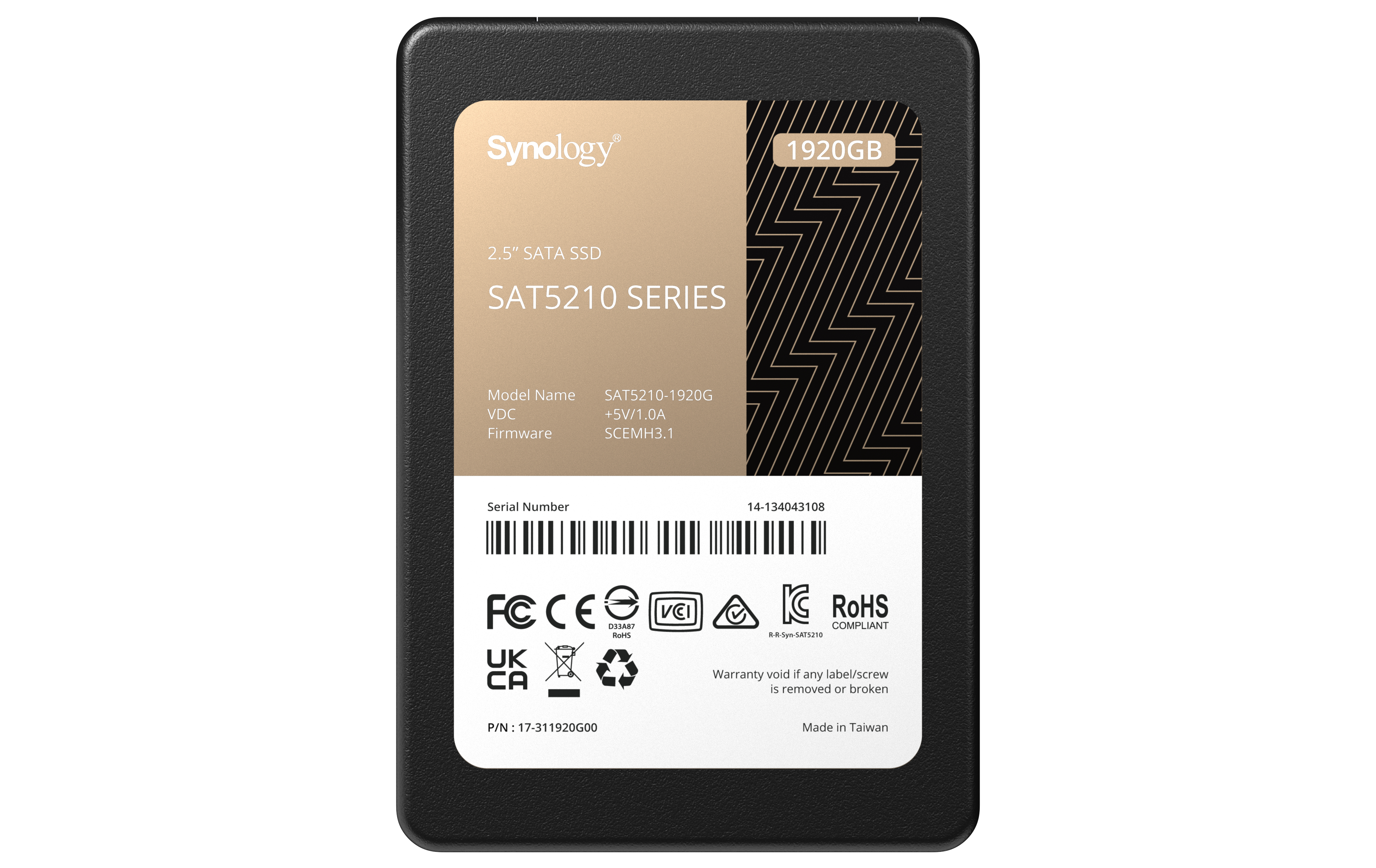 Synology SAT5210 - SSD - 1.92 TB - intern - 2.5" (6.4 cm)