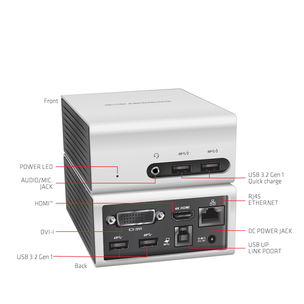 Club 3D SenseVision USB 3.0 4K Mini Docking Station