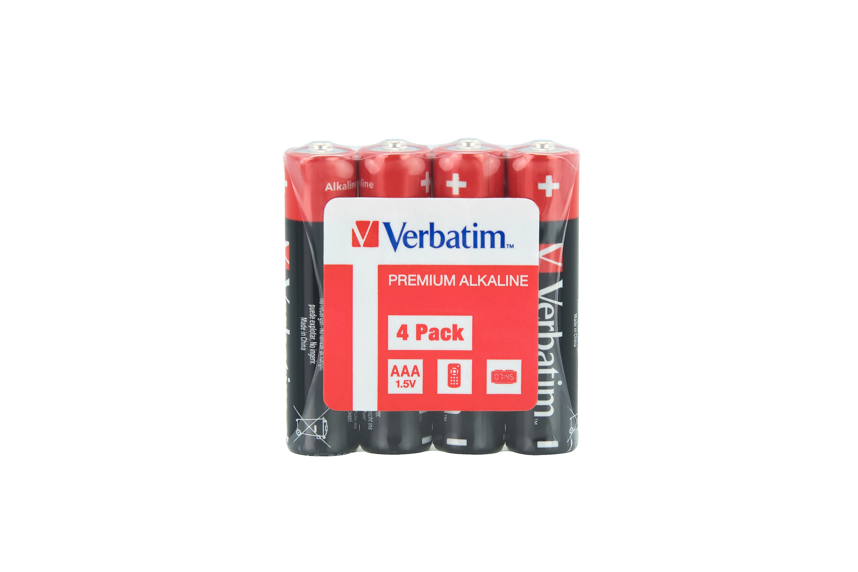 Verbatim Batterie 4 x AAA / LR03 - Alkalisch