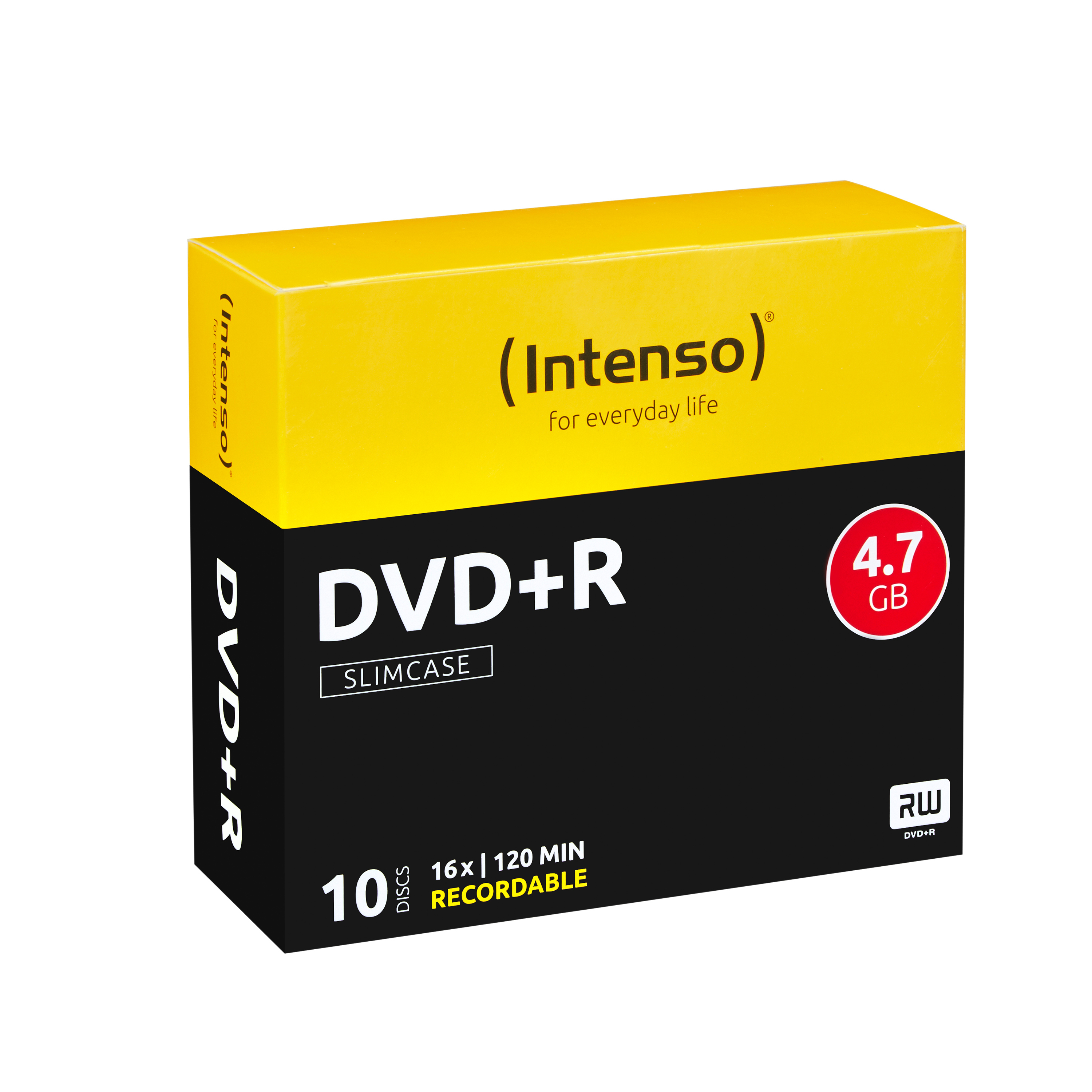 Intenso 10 x DVD+R - 4.7 GB 16x - Slim Jewel